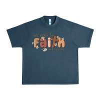 Midnight Navy we walk by faith not by sight Urban Heavy Tee - MaliasSmallBusiness