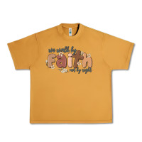 Peanut Butter we walk by faith not by sight Urban Heavy Tee - MaliasSmallBusiness