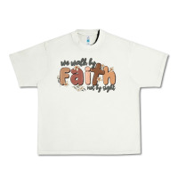 Pistachio we walk by faith not by sight Urban Heavy Tee - MaliasSmallBusiness