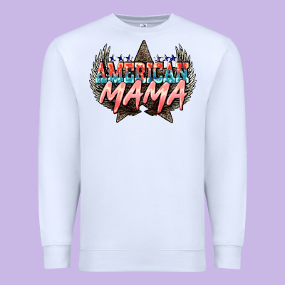 American Mama 4th Of July Premium Sweatshirt Designed By Howdyjamesfarm