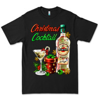 Black christmas cocktail martini and gift Premium Tee - AdoDesignShop