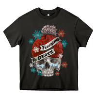 Asphalt freezing to death skull Heavy Core Tee - FaDigitalArtStudio