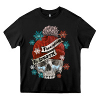 Black freezing to death skull Heavy Core Tee - FaDigitalArtStudio
