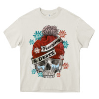Cream freezing to death skull Heavy Core Tee - FaDigitalArtStudio