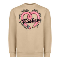 Valentine's Day Pencil Heart Teacher Quotes Heavyweight Sweatshirt | Teevron