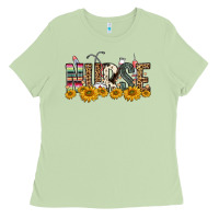 Matcha nurse sunflower Ladies Tee - FaDigitalArtStudio