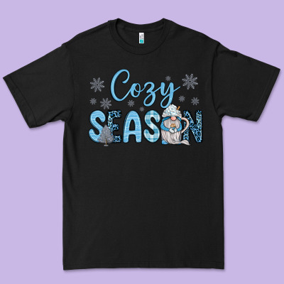 Cozy Season Gnome Coffee Premium Tee Designed By Jahusdesignshop