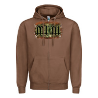 Chestnut Camouflage Patterned Mini Tried Zipper Hoodie - Bettercallsaul