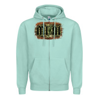 Seafoam Camouflage Patterned Mini Tried Zipper Hoodie - Bettercallsaul