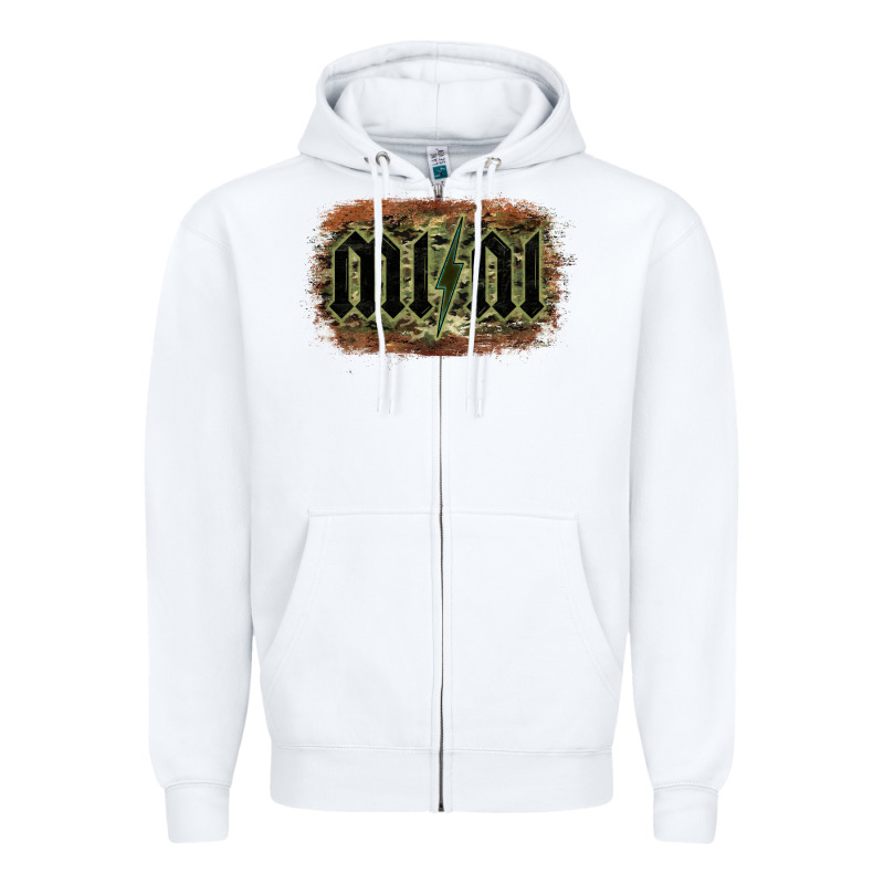 Camouflage Patterned Mini Tried Zipper Hoodie by Bettercallsaul | Teevron