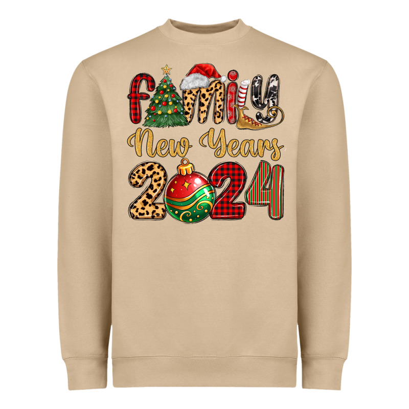 Family New Years 2024 Heavyweight Sweatshirt by MaliasSmallBusiness | Teevron