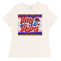 Bone stars and stripes tumbler Ladies Tee - HRA Design Shop