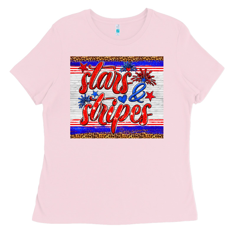 Stars And Stripes Tumbler Ladies Tee by HRA Design Shop | Teevron