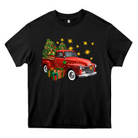Black christmas truck Heavy Core Tee - FaDigitalArtStudio