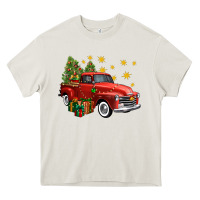 Cream christmas truck Heavy Core Tee - FaDigitalArtStudio