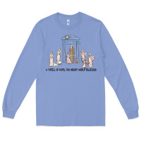 Colony Blue a thrill of hope nativity Long Sleeve Tee - MaliasSmallBusiness
