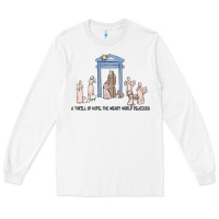 White a thrill of hope nativity Long Sleeve Tee - MaliasSmallBusiness
