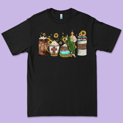 San Judas Coffee Premium Tee Designed By Jahusdesignshop