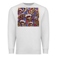 Oatmeal Heather American flag lips leopard  tumbler Premium Sweatshirt - HowdyJamesFarm