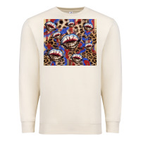 Sandshell American flag lips leopard  tumbler Premium Sweatshirt - HowdyJamesFarm