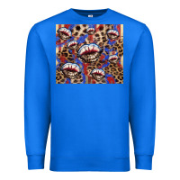 True Royal American flag lips leopard  tumbler Premium Sweatshirt - HowdyJamesFarm