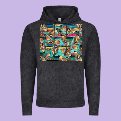 Western Teacher Pencil Vintage Hoodie Designed By Lillyallendesigns