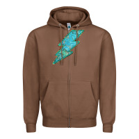 Chestnut Turquoise Lightning Zipper Hoodie - Bettercallsaul