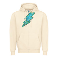 Sandshell Turquoise Lightning Zipper Hoodie - Bettercallsaul