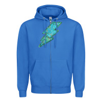 True Royal Turquoise Lightning Zipper Hoodie - Bettercallsaul