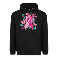 Black Breast Cancer ribbon Cancer Awareness Heavyweight Hoodie - HowdyJamesFarm