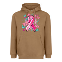 Toasted Coconut Breast Cancer ribbon Cancer Awareness Heavyweight Hoodie - HowdyJamesFarm