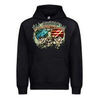 Black All American boy 4th of july Urban Hoodie - FaDigitalArtStudio