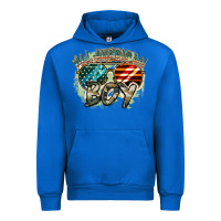 Cobalt All American boy 4th of july Urban Hoodie - FaDigitalArtStudio
