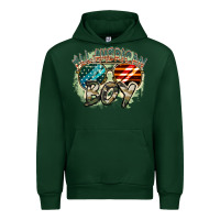 Forest Green All American boy 4th of july Urban Hoodie - FaDigitalArtStudio