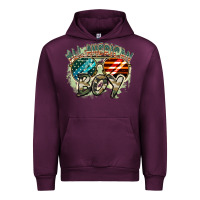 Mauve Wine All American boy 4th of july Urban Hoodie - FaDigitalArtStudio