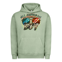 Pigment Oil Green All American boy 4th of july Urban Hoodie - FaDigitalArtStudio