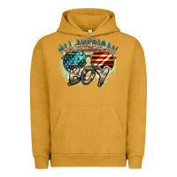 Pigment Peanut Butter All American boy 4th of july Urban Hoodie - FaDigitalArtStudio