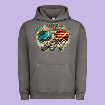 All American Boy 4th Of July Urban Hoodie Designed By Fadigitalartstudio