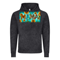 Vintage Black western mama with sunflowers and cactus Vintage Hoodie - RanaPortraitStore