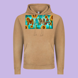 Western Mama With Sunflowers And Cactus Vintage Hoodie Designed By Ranaportraitstore