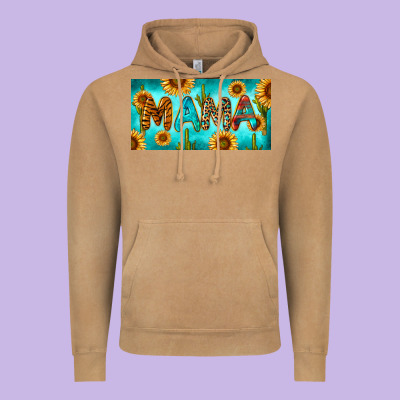Western Mama With Sunflowers And Cactus Vintage Hoodie Designed By Ranaportraitstore