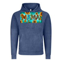Vintage Denim western mama with sunflowers and cactus Vintage Hoodie - RanaPortraitStore
