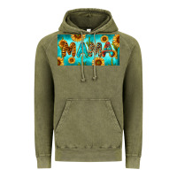 Vintage Olive western mama with sunflowers and cactus Vintage Hoodie - RanaPortraitStore