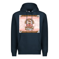 Navy Oversimulated mama university Premium Hoodie - TumblerDesignByShophia