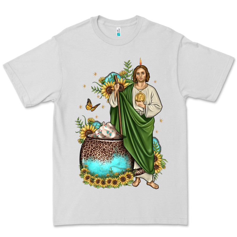San Judas Coffee Cup Sunflower Premium Tee by JahusDesignShop | Teevron