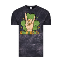 Cloud Black st. patrick's day shamrockin' Vintage Tee - MaliasSmallBusiness