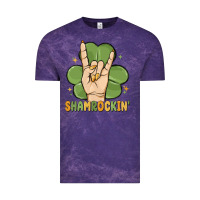 Cloud Purple st. patrick's day shamrockin' Vintage Tee - MaliasSmallBusiness