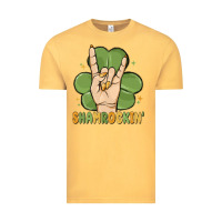 Vintage Mustard st. patrick's day shamrockin' Vintage Tee - MaliasSmallBusiness