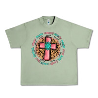Oil Green love myself cross Urban Heavy Tee - MaliasSmallBusiness