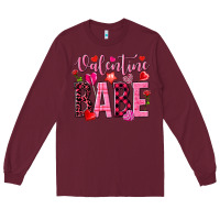 Burgundy valentine babe Long Sleeve Tee - NancyCooperArtShop